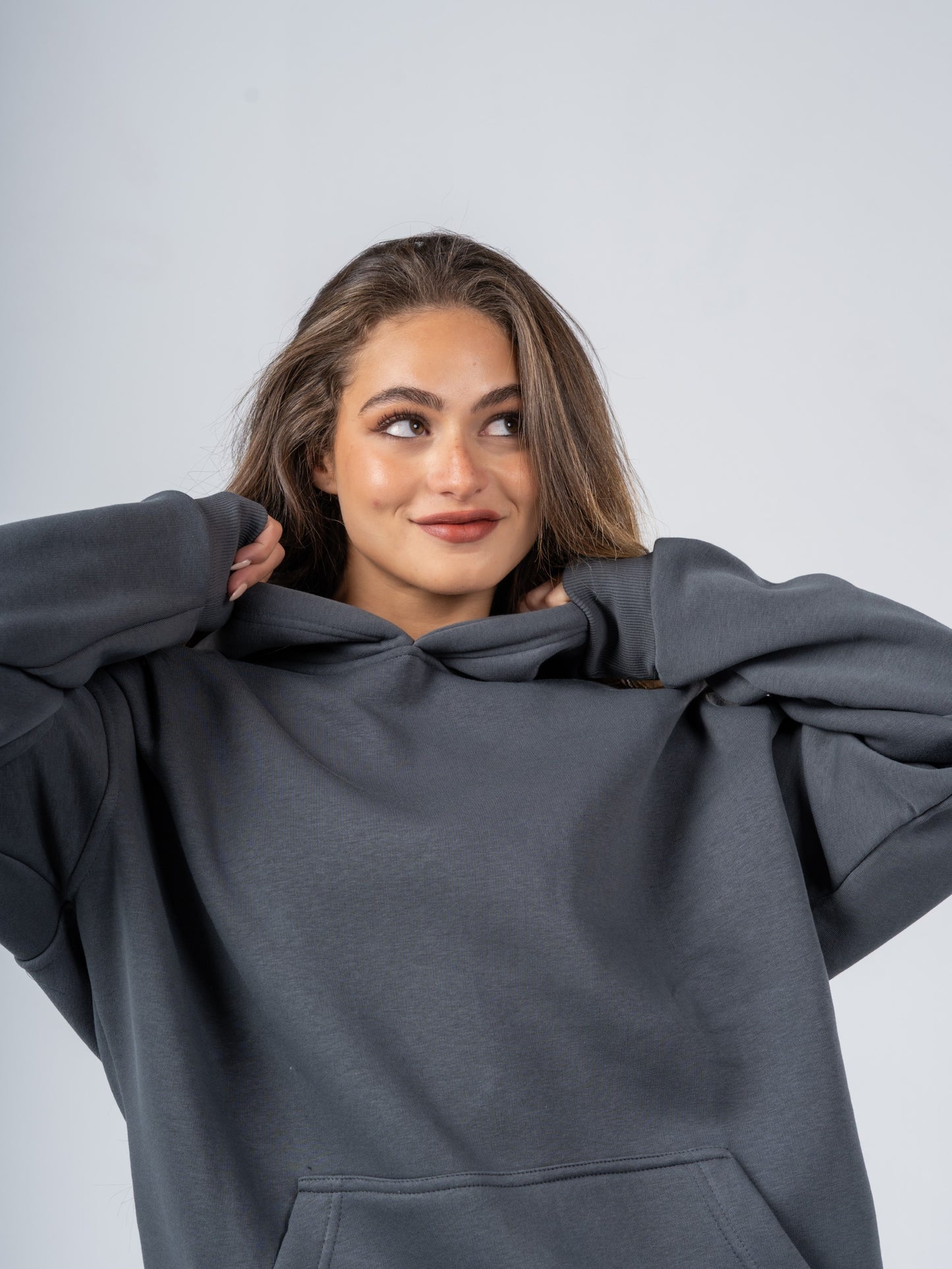CHARCOAL OVERSIZED HOODIE