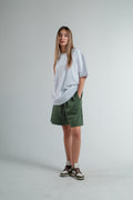 OLIVE SWEATSHORT