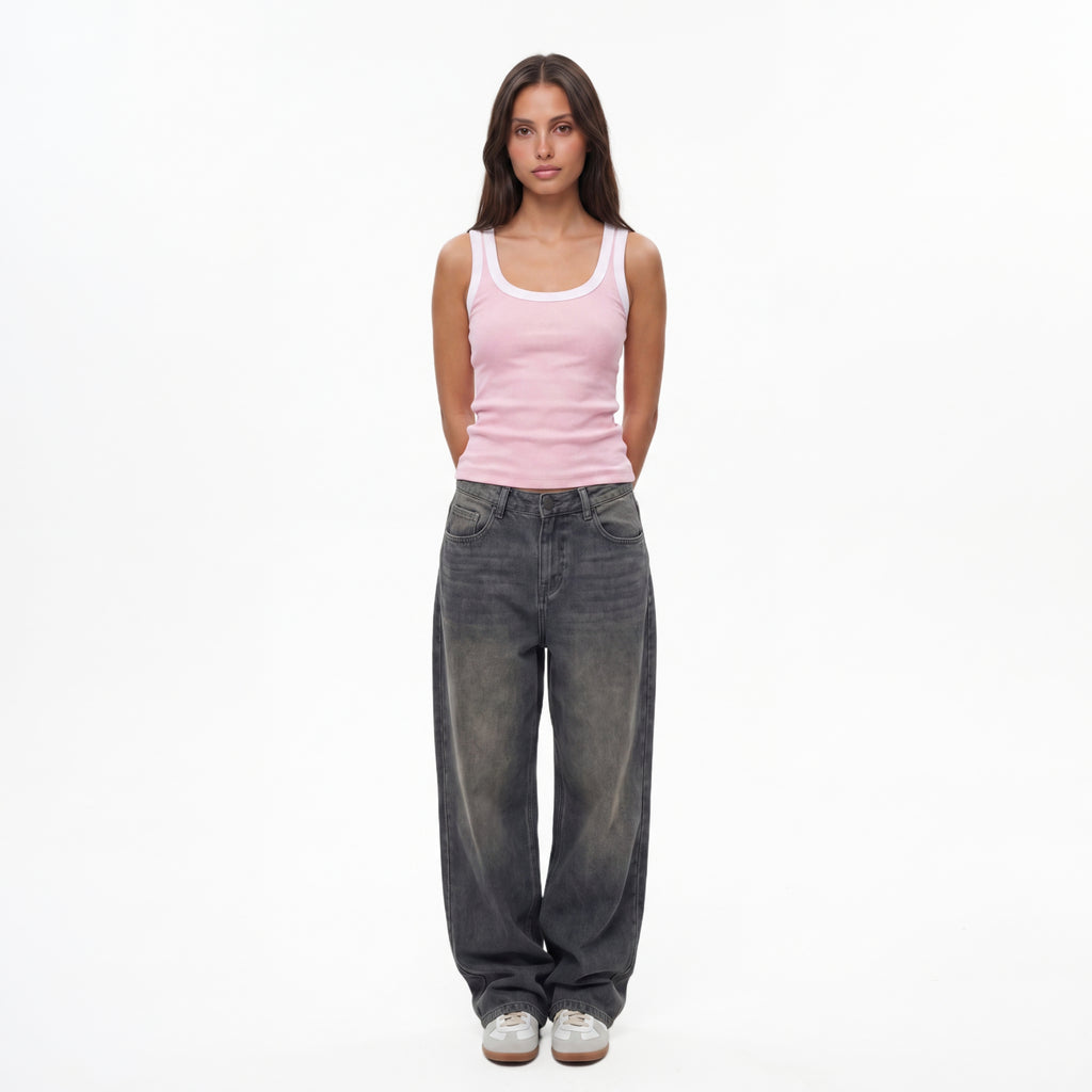 ROSE RIB TANK TOP