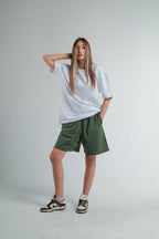 OLIVE SWEATSHORT