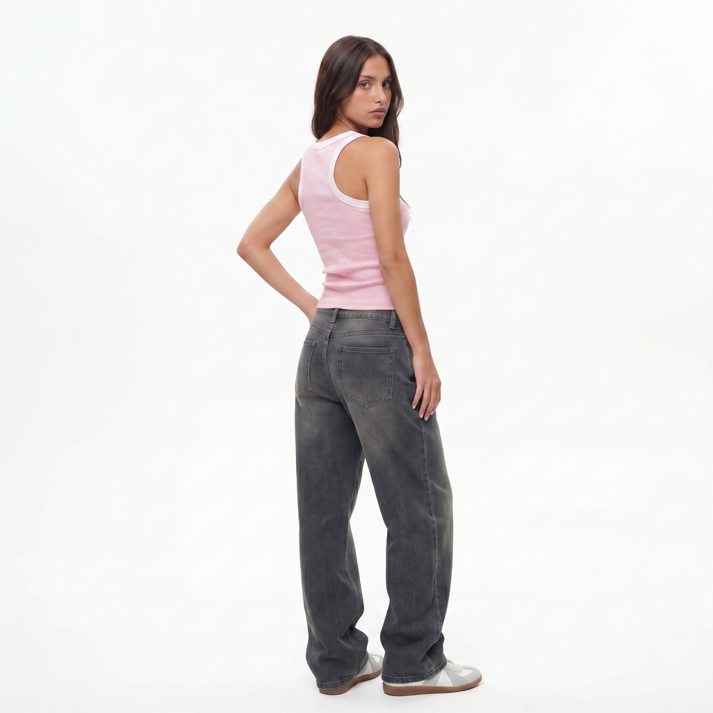 ROSE RIB TANK TOP