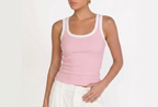 ROSE RIB TANK TOP