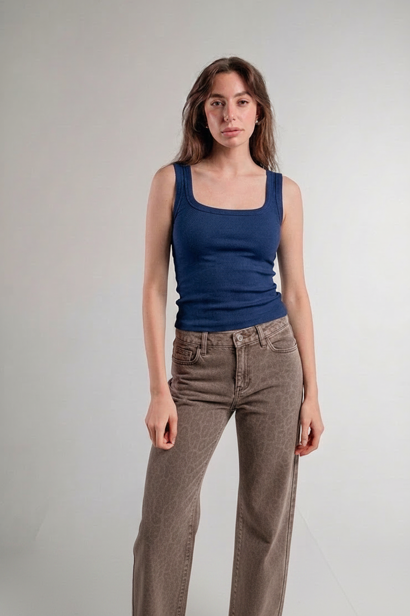 NAVY TANK TOP