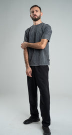 DARK GREY WASHED OVERSIZED HEAVY WEIGHT T-SHIRT