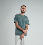 OLIVE WASHED OVERSIZED HEAVY WEIGHT T-SHIRT