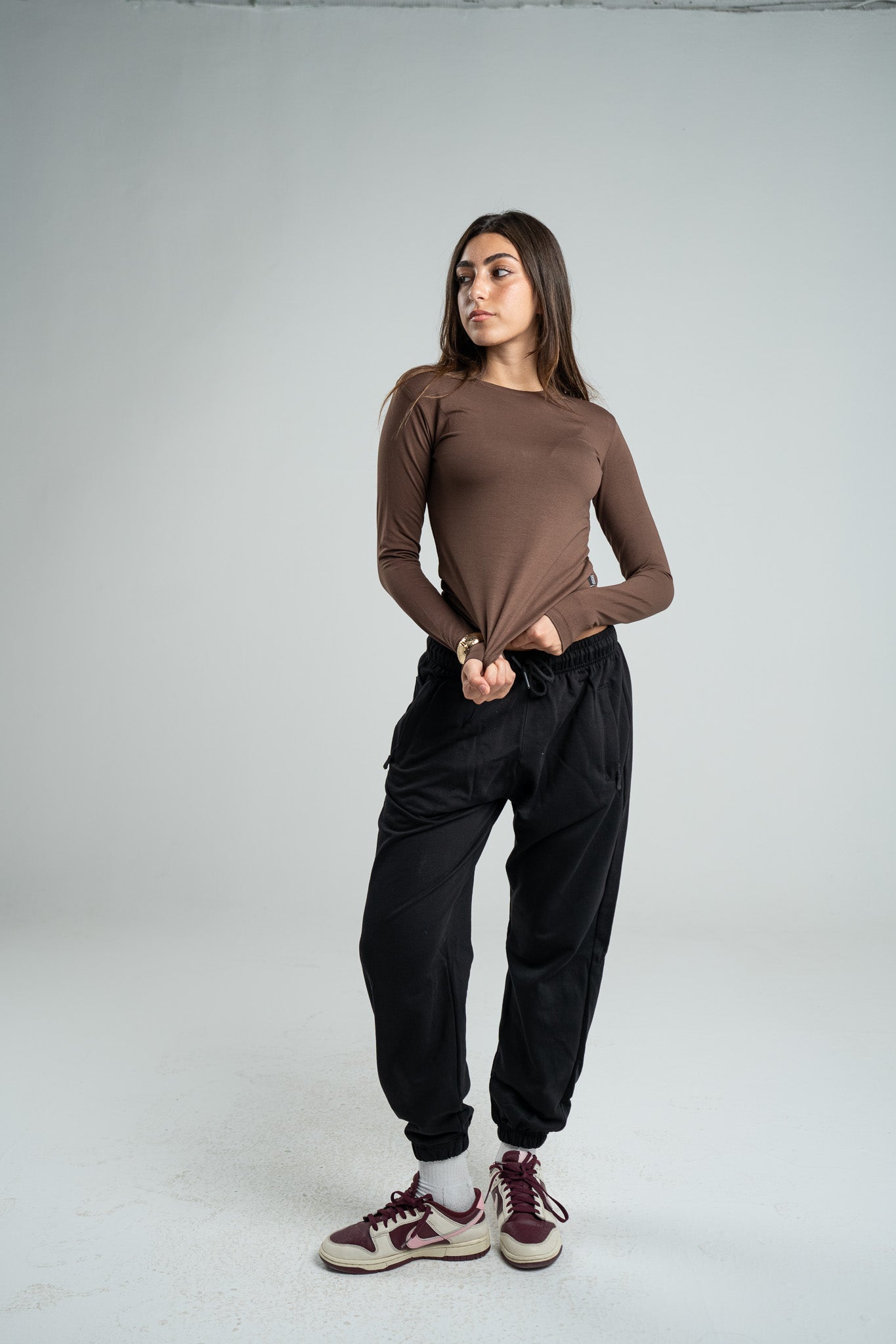 BROWN BABY LONG SLEEVE T-SHIRT
