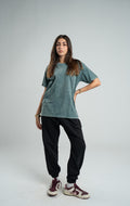 OLIVE WASHED OVERSIZED HEAVY WEIGHT T-SHIRT