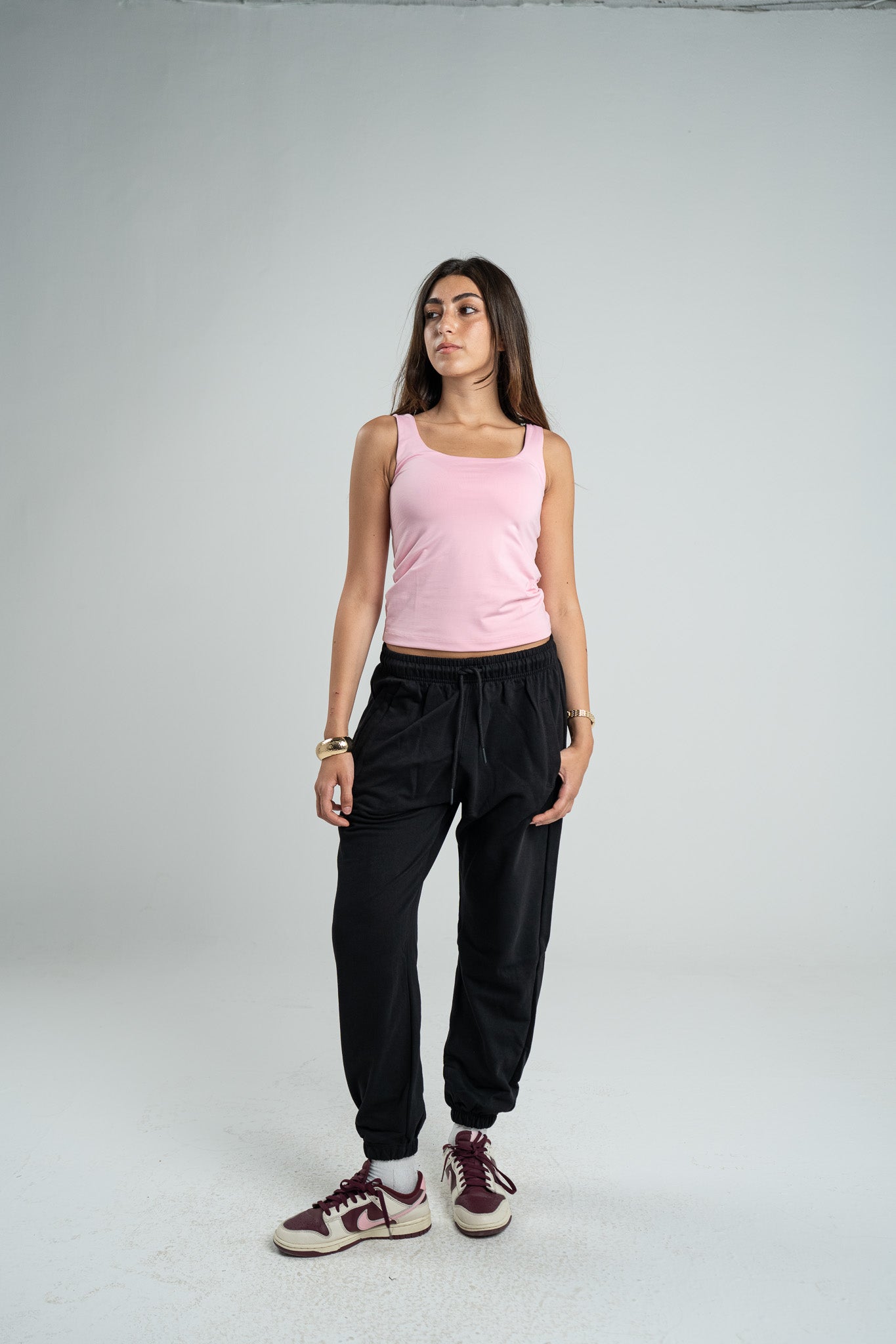 ROSE TANK TOP MICROFIBER WIDE NECK