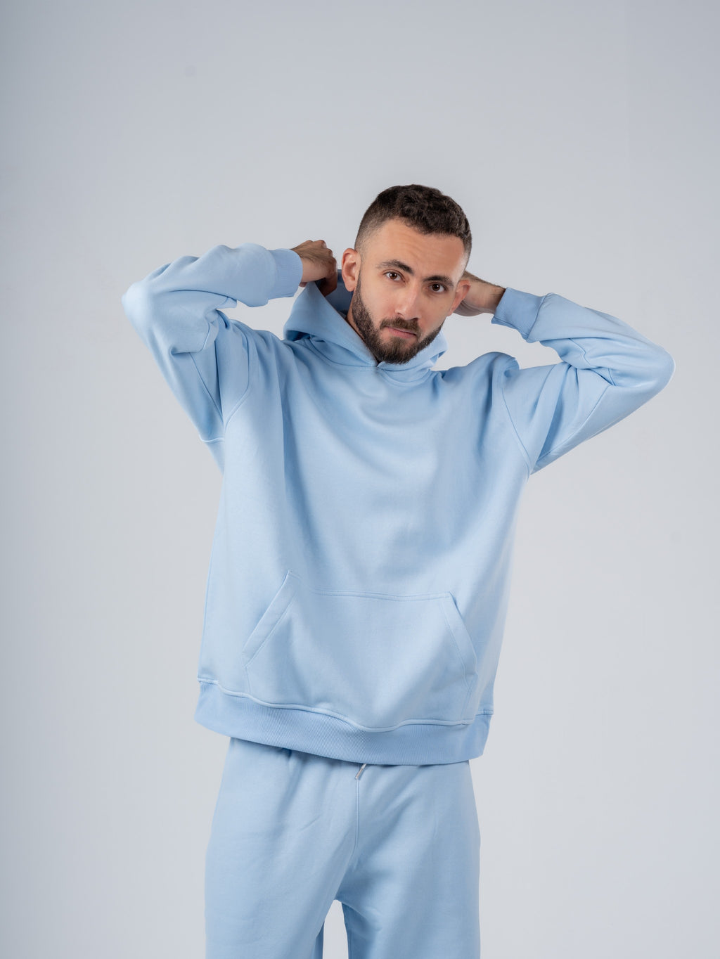 BABY BLUE OVERSIZED HOODIE