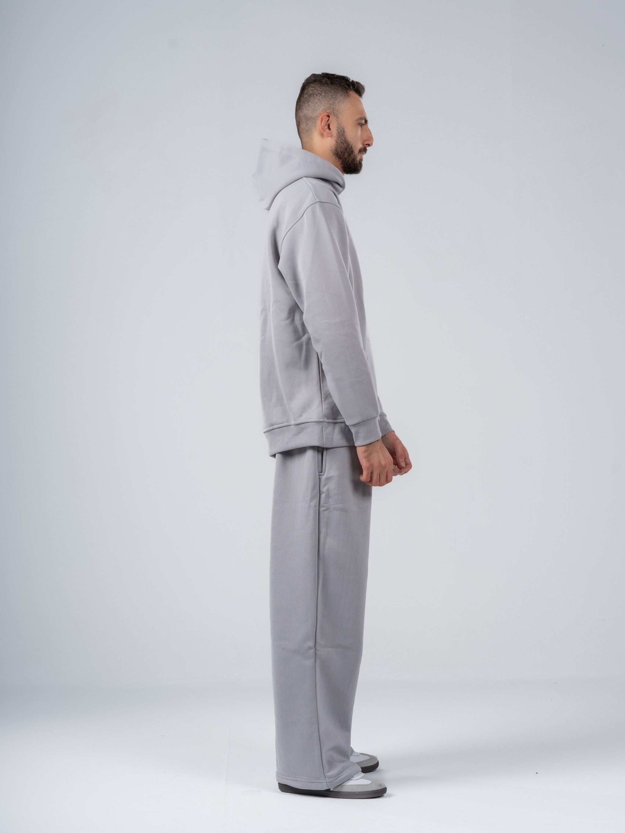 SILVER OVERSIZED HOODIE