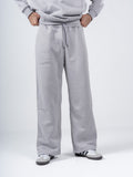 SILVER WIDE LEG SWEATPANTS