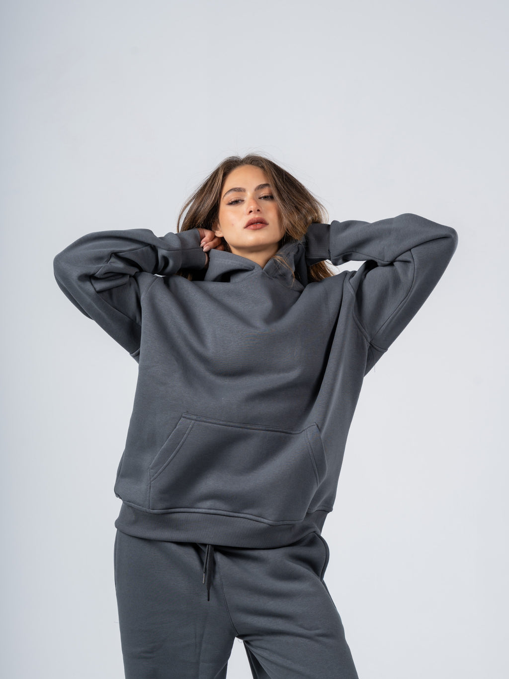 CHARCOAL OVERSIZED HOODIE