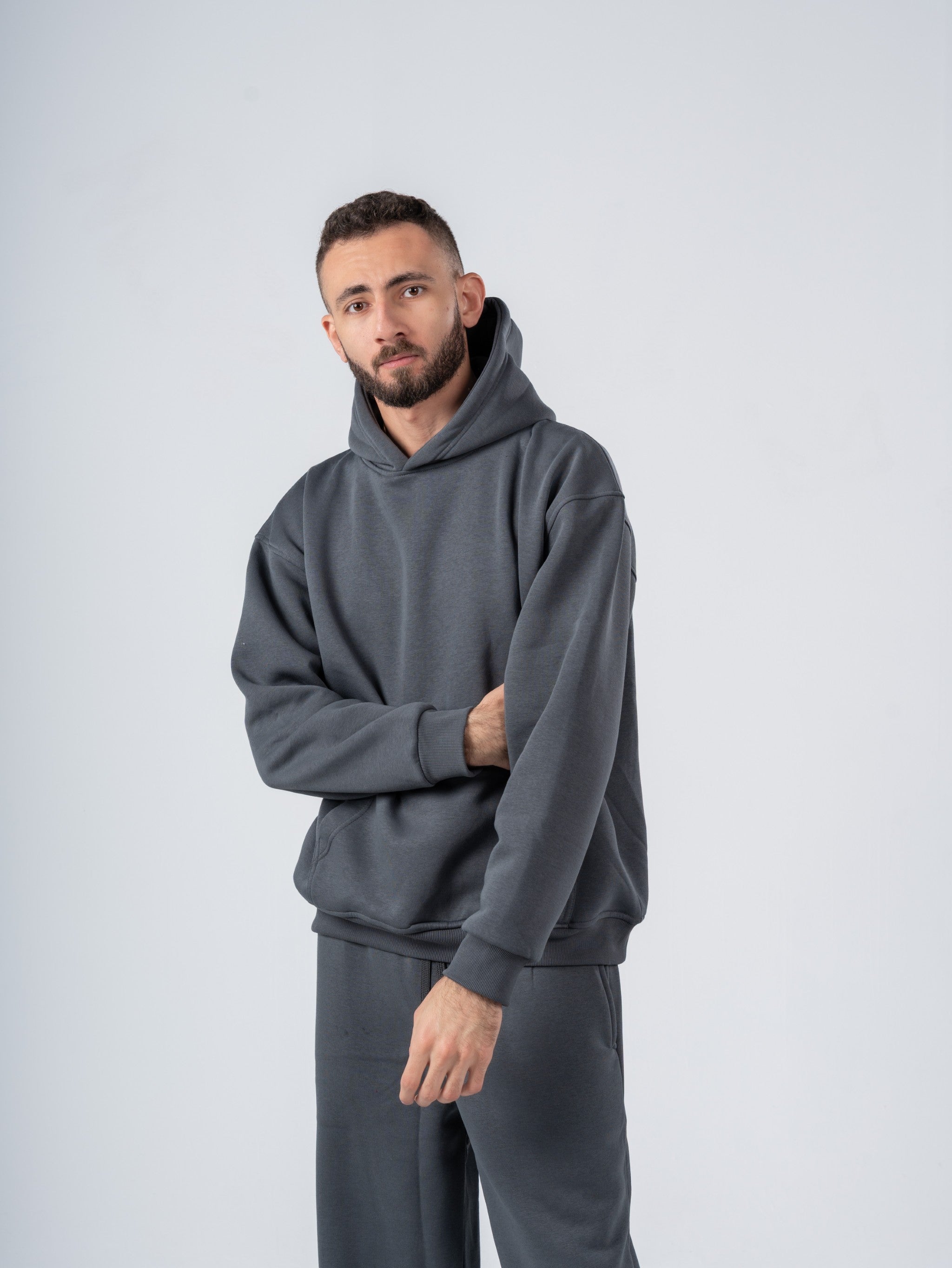 CHARCOAL OVERSIZED HOODIE