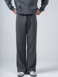CHARCOAL WIDE LEG SWEATPANTS