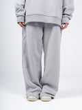 SILVER WIDE LEG SWEATPANTS