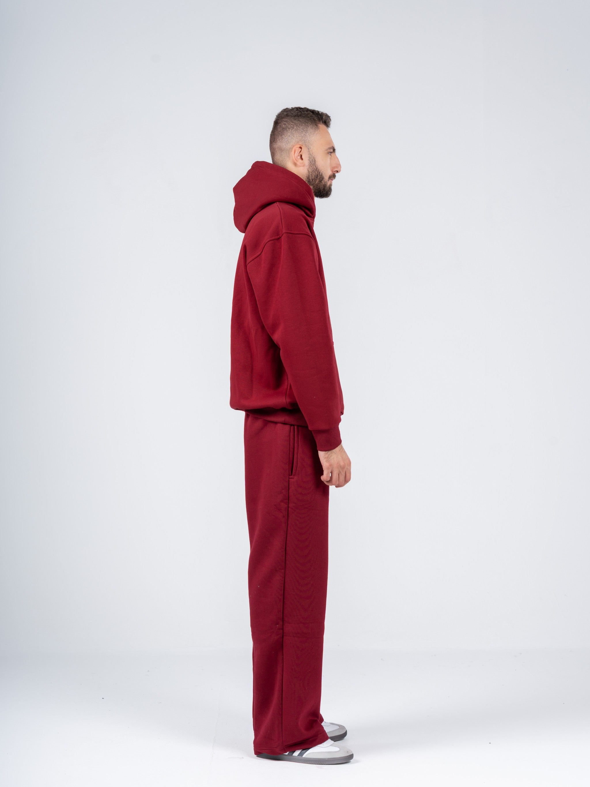 BURGUNDY OVERSIZED HOODIE