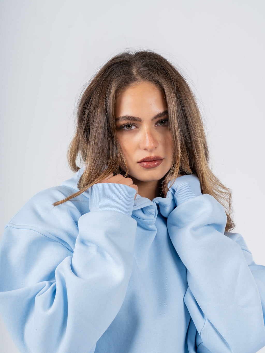 BABY BLUE OVERSIZED HOODIE