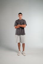 GREY SWEATSHORT