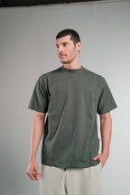 OLIVE RELAXED FIT T-SHIRT HEAVY WEIGHT