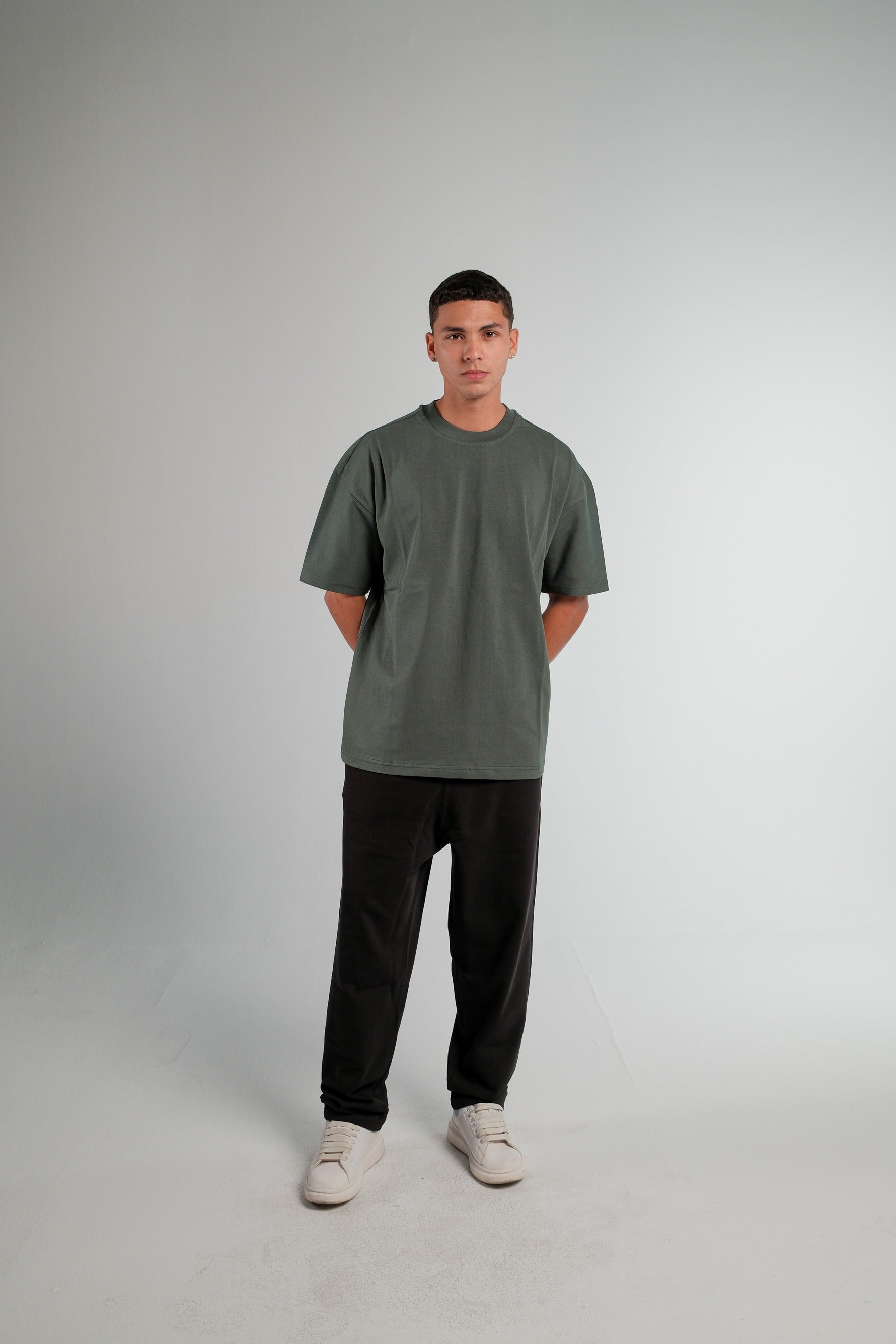 OLIVE OVERSIZED T-SHIRT HEAVY WEIGHT