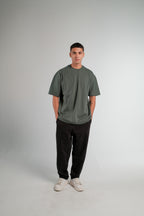 BLACK STRAIGHT LEG SWEATPANTS