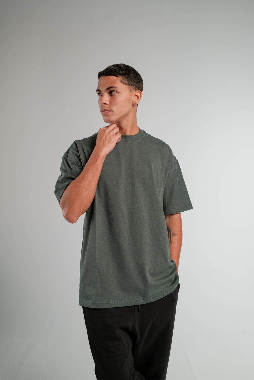 OLIVE OVERSIZED T-SHIRT HEAVY WEIGHT