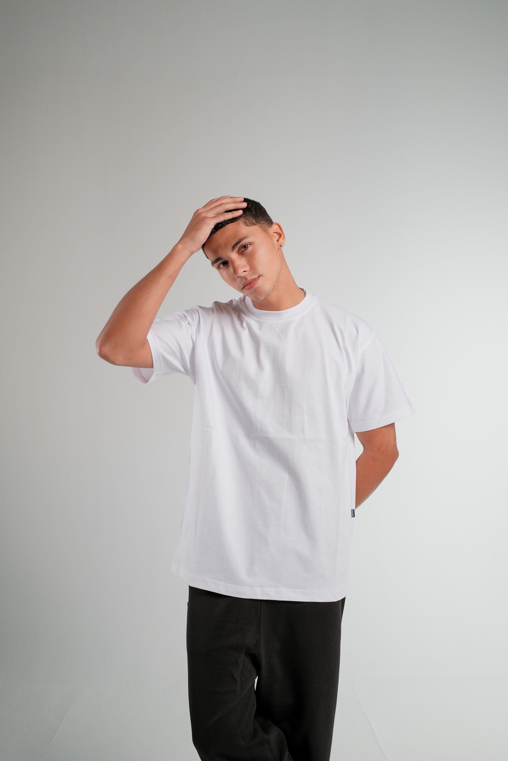 WHITE RELAXED FIT T-SHIRT HEAVY WEIGHT