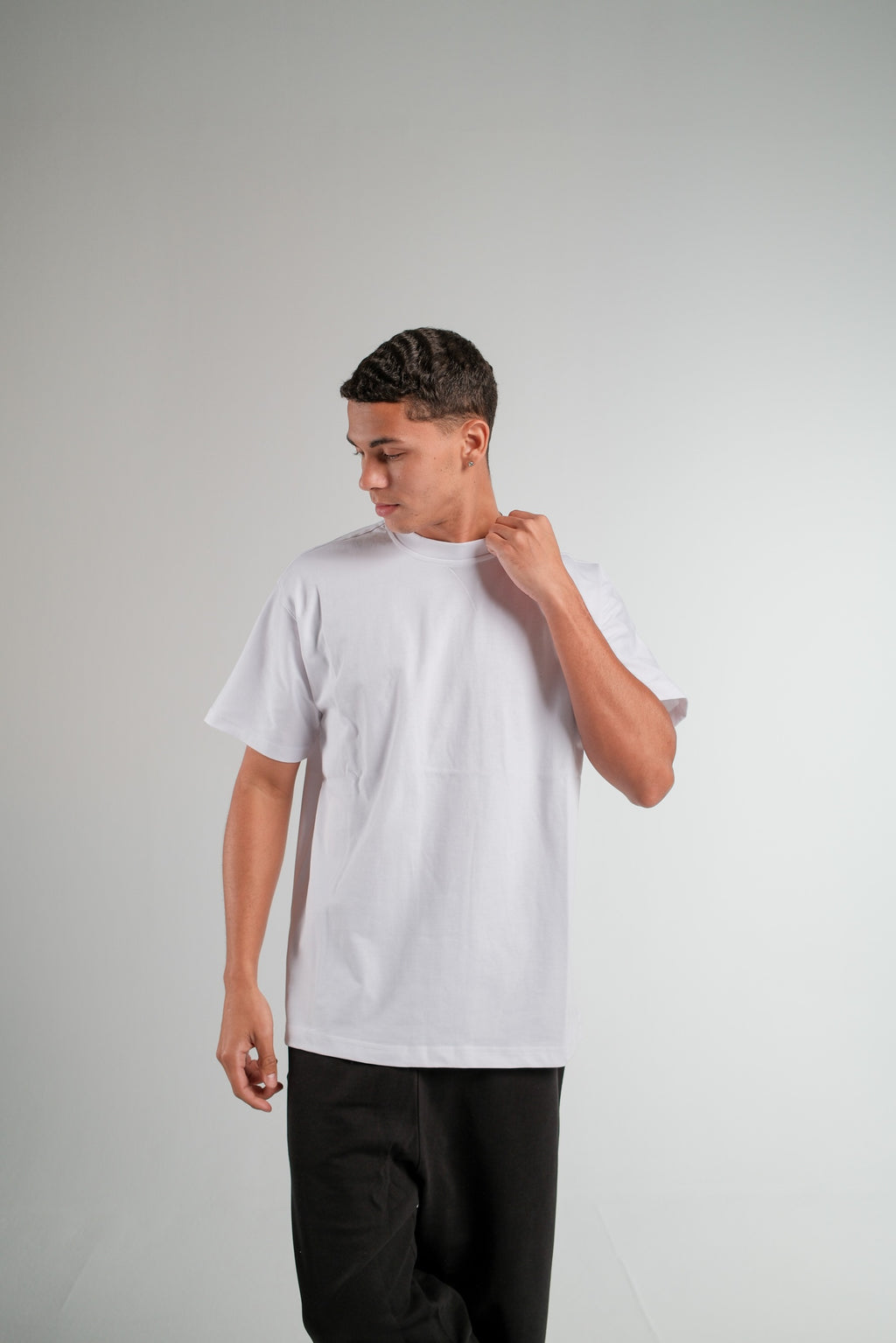 WHITE RELAXED FIT T-SHIRT HEAVY WEIGHT
