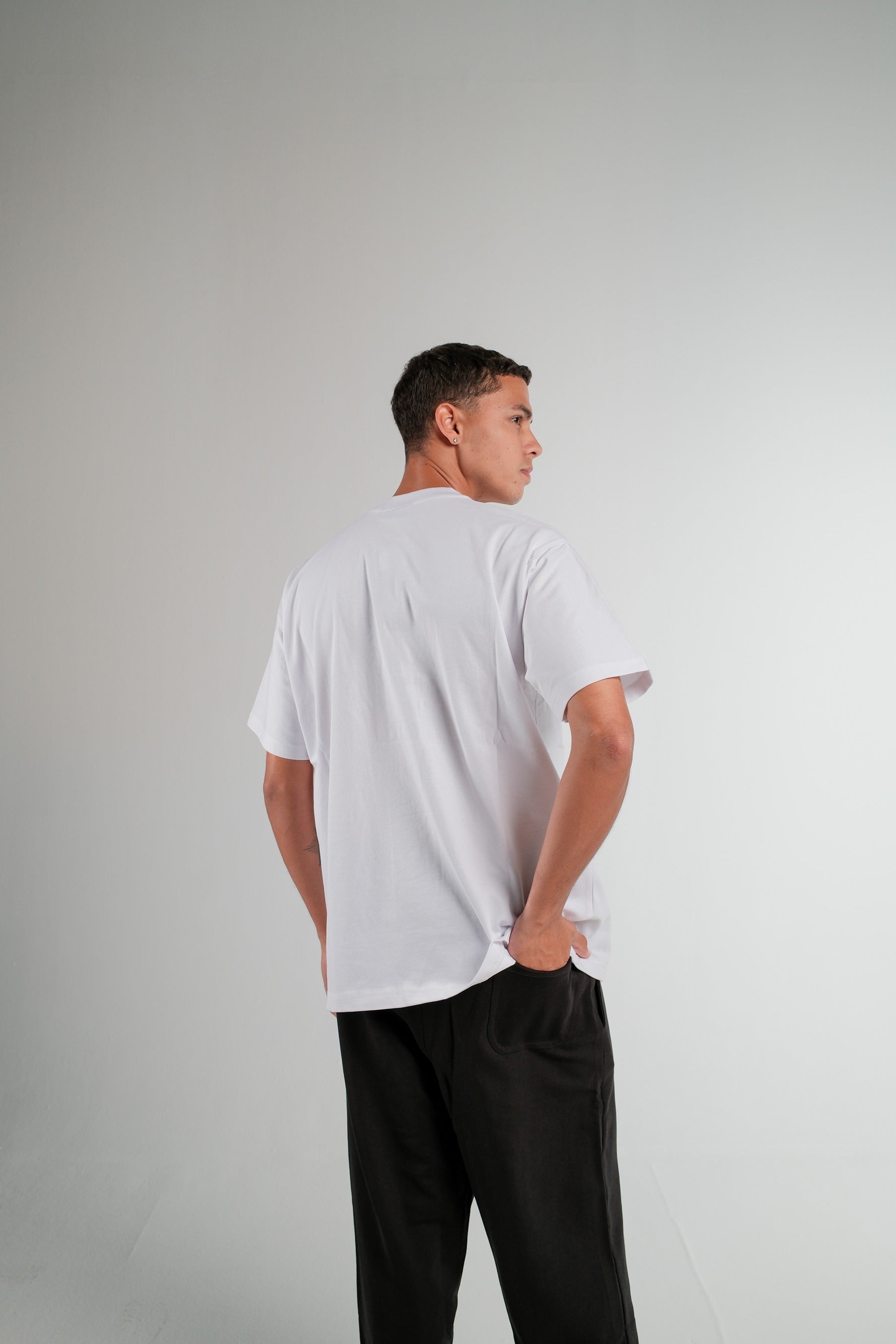WHITE RELAXED FIT T-SHIRT HEAVY WEIGHT