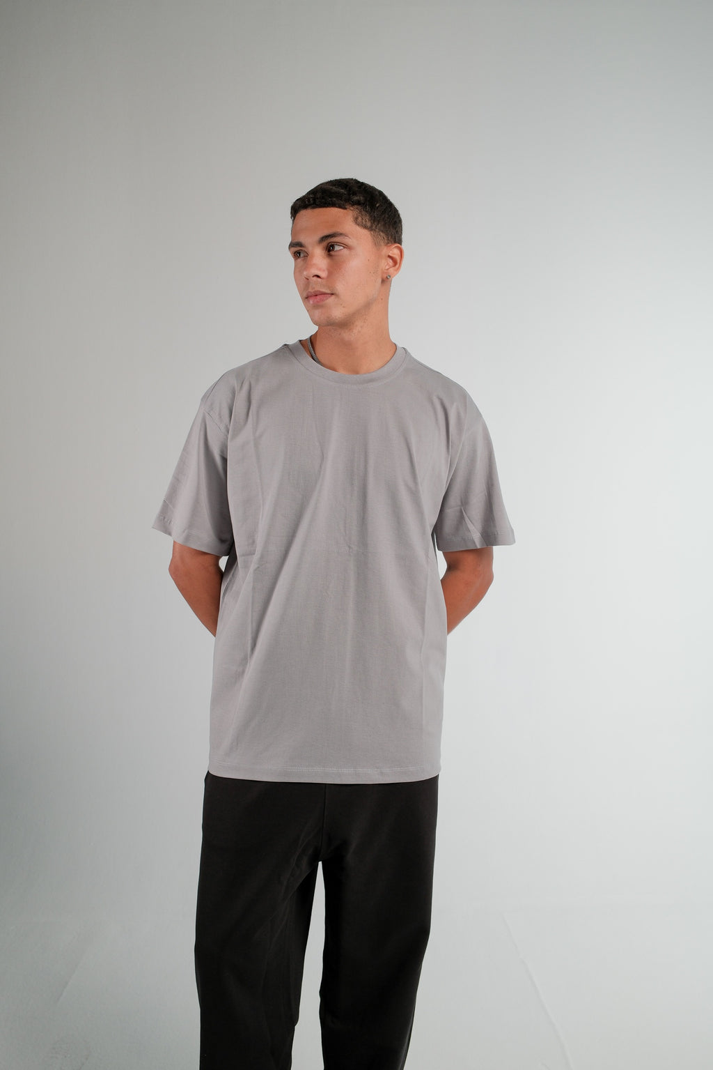 SILVER OVERSIZED T-SHIRT HEAVY WEIGHT