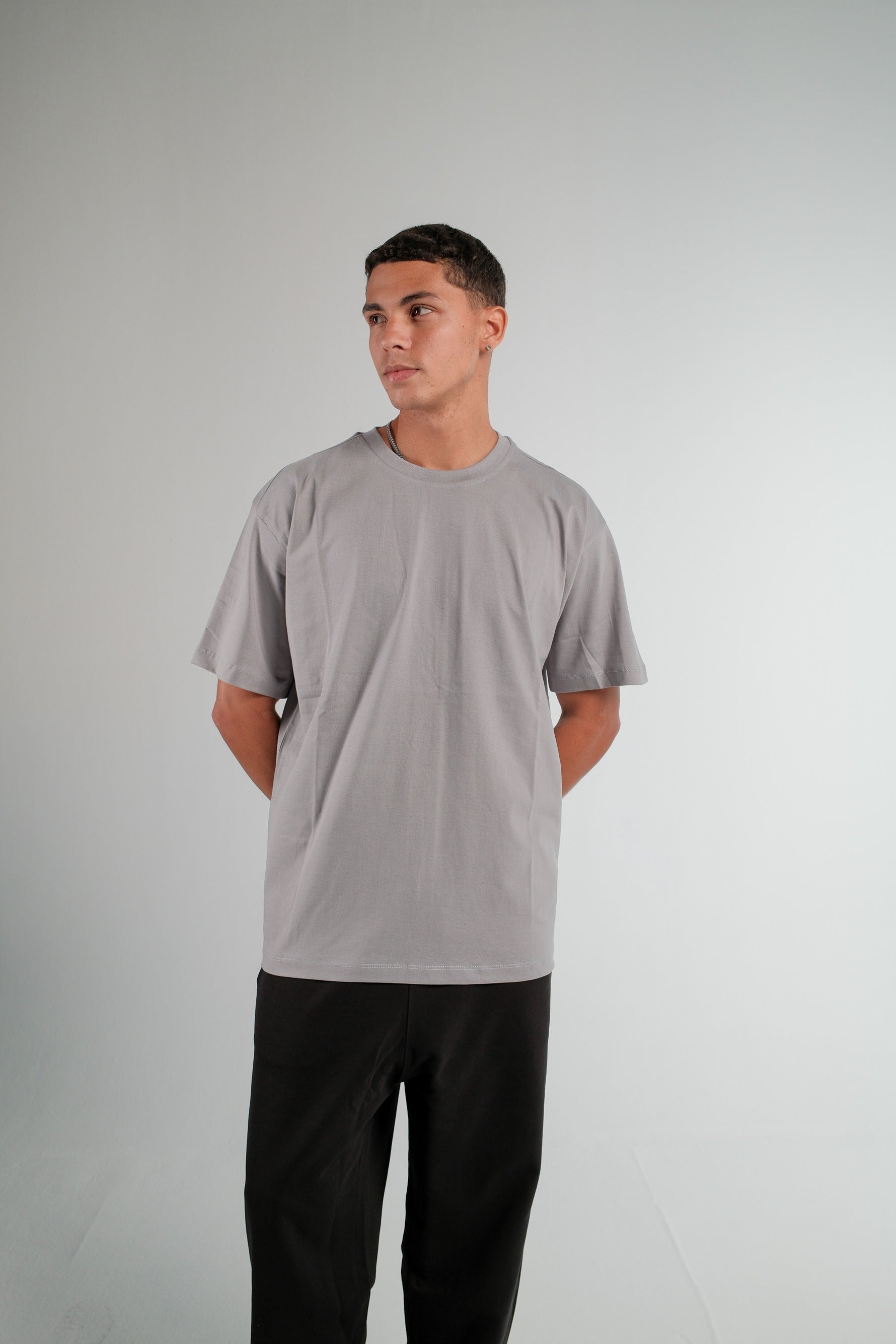 SILVER OVERSIZED T-SHIRT HEAVY WEIGHT