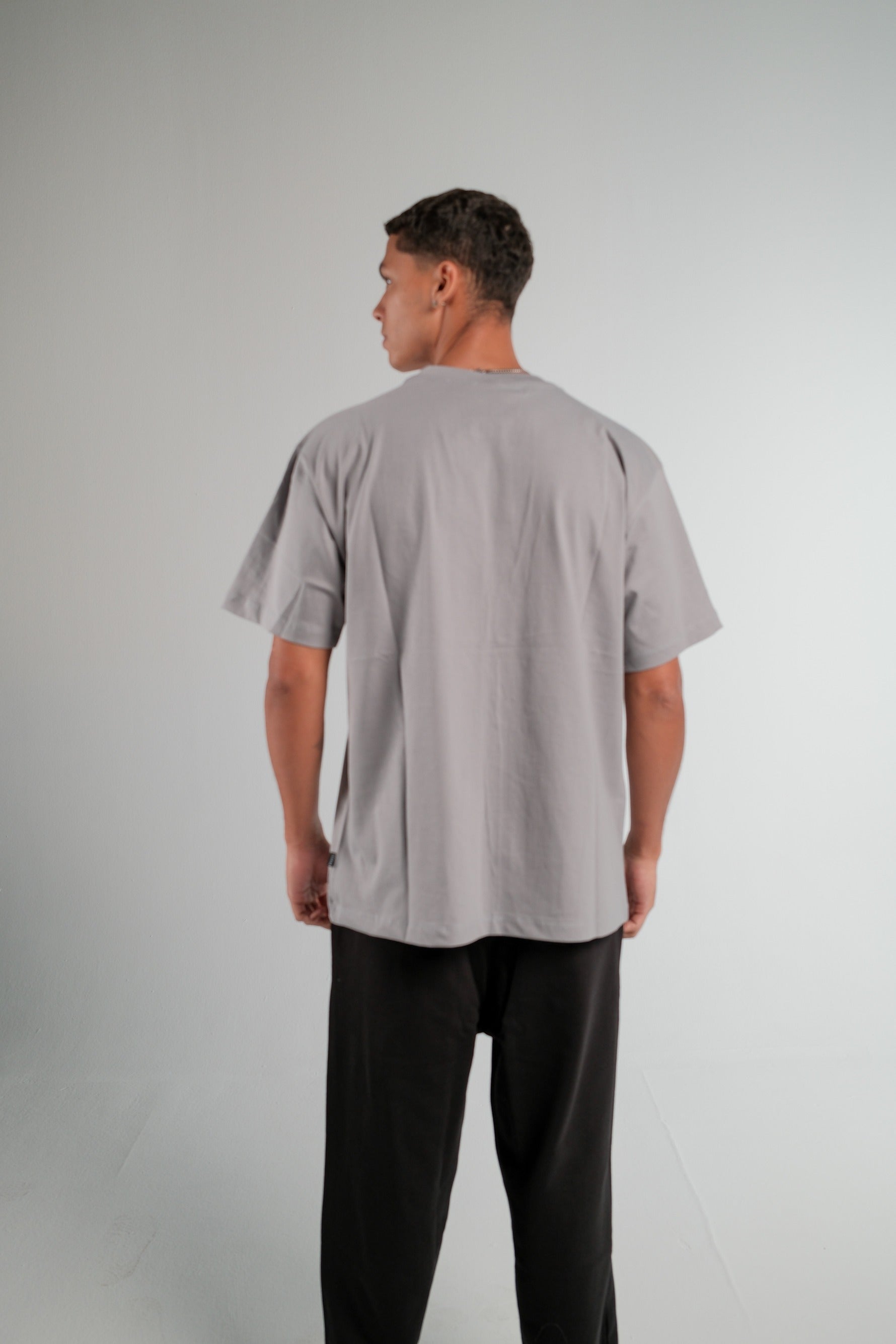 SILVER OVERSIZED T-SHIRT HEAVY WEIGHT