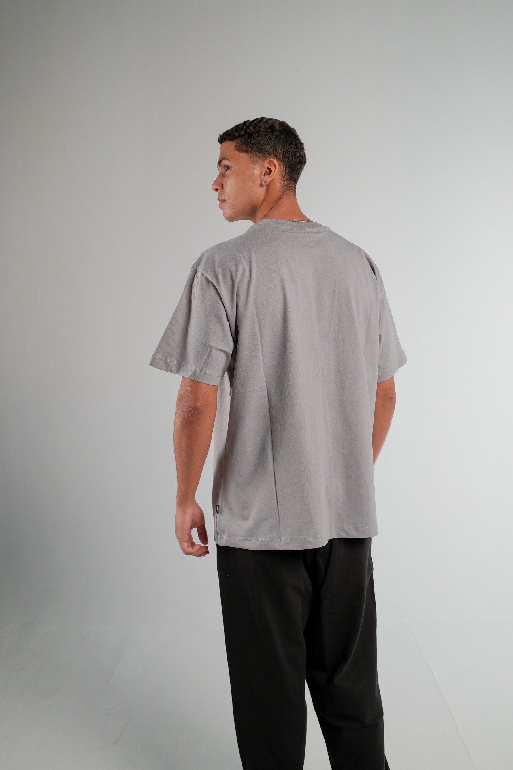 SILVER OVERSIZED T-SHIRT HEAVY WEIGHT