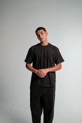BLACK REGULAR FIT T-SHIRT