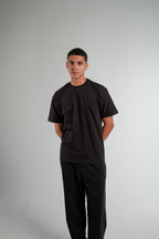 BLACK REGULAR FIT T-SHIRT