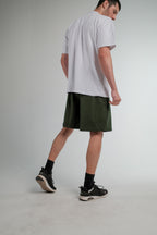GREEN SWEATSHORT
