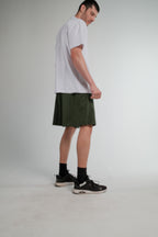 GREEN SWEATSHORT