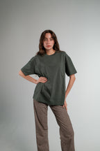 OLIVE OVERSIZED T-SHIRT HEAVY WEIGHT