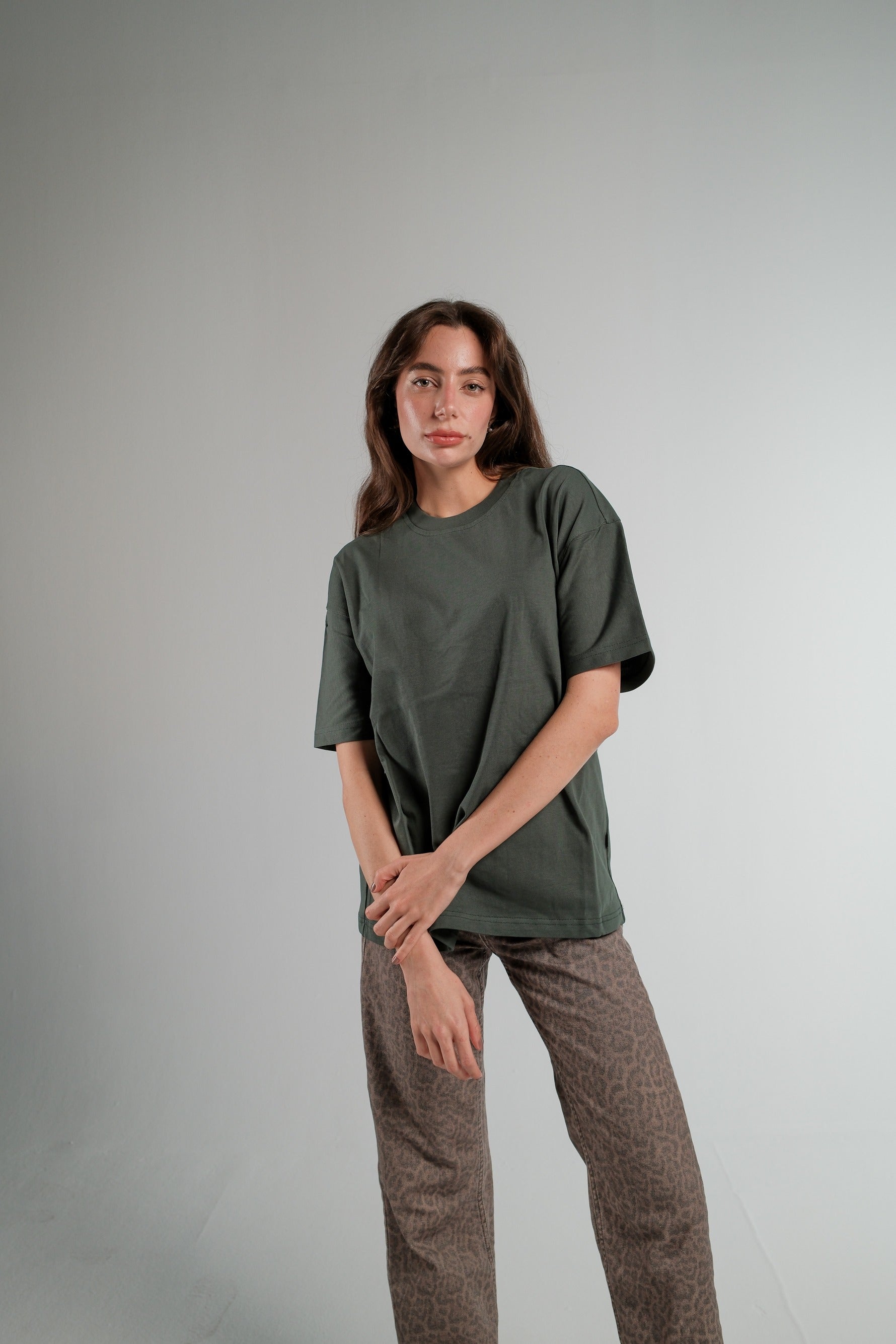OLIVE OVERSIZED T-SHIRT HEAVY WEIGHT