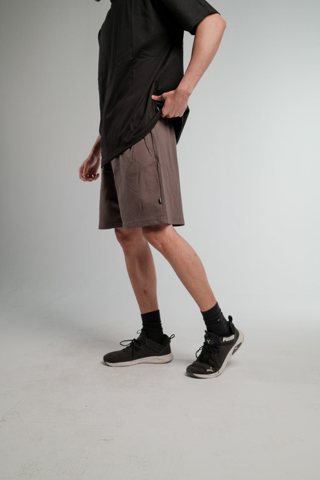 DARK GREY SWEATSHORT